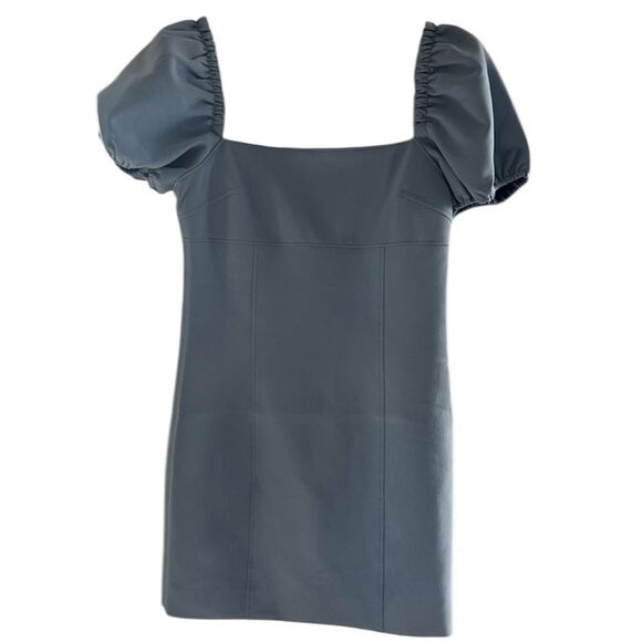 Cinq a Sept NWT Havana Bodycon Puff Sleeve Mini Dress in Cloudy Day Size 10 - Picture 4 of 6